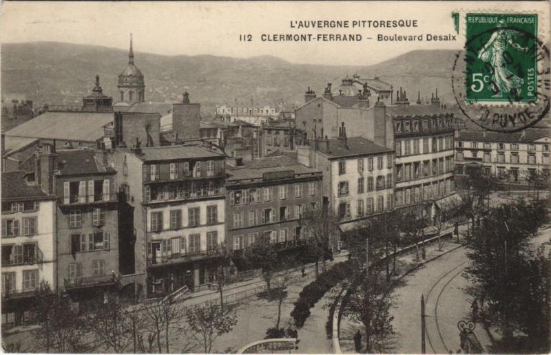 Carte postale ancienne Clermont Ferrand Boulevard Desaix à Clermont-Ferrand