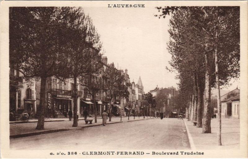 Carte postale ancienne Clermont Ferrand Boulevard Trudaine à Clermont-Ferrand