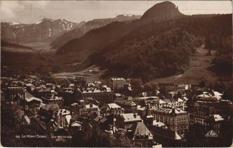 Carte postale ancienne Mont Dore Sommet du Capucin à Mont-Dore