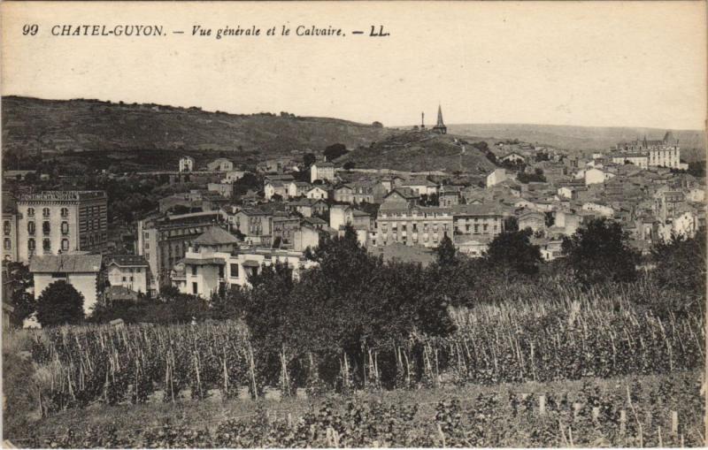 Carte postale ancienne Chatel-Guyon vue generale