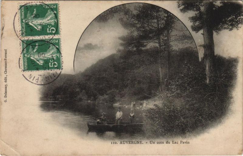 Carte postale ancienne Un Coin du Lac Pavin