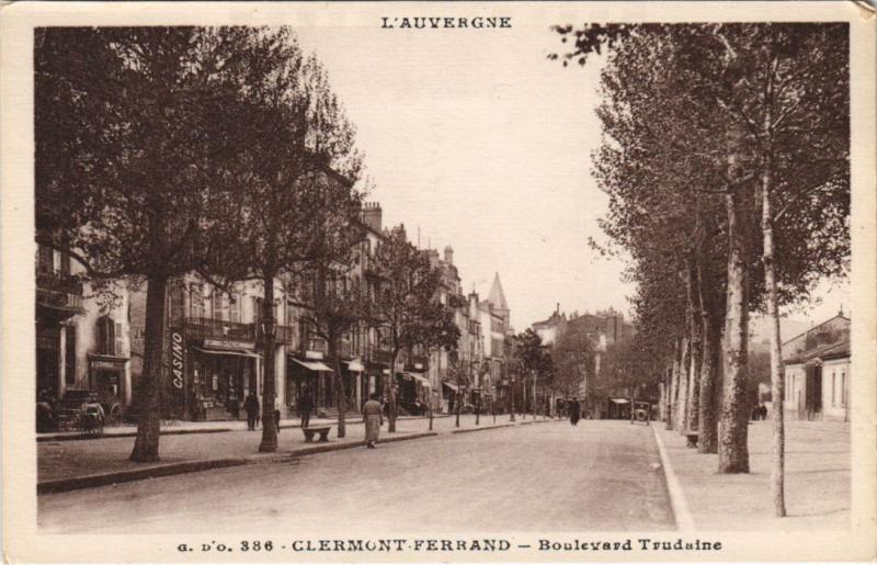 Carte postale ancienne Clermont Ferrand Boulevard Trudaine à Clermont-Ferrand