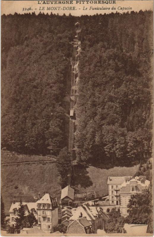 Carte postale ancienne Mont Dore Le Funiculaire du Capucin à Mont-Dore