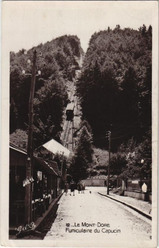 Carte postale ancienne Mont Dore Le Funiculaire du Capucin à Mont-Dore
