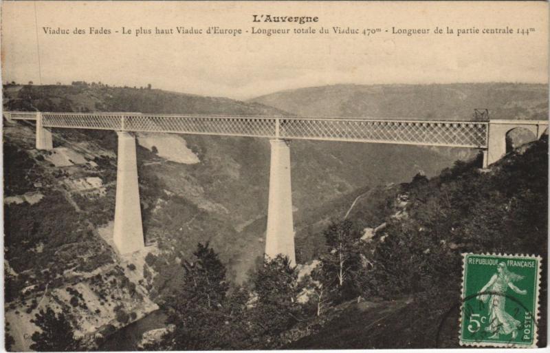Carte postale ancienne Viaduc des Fades