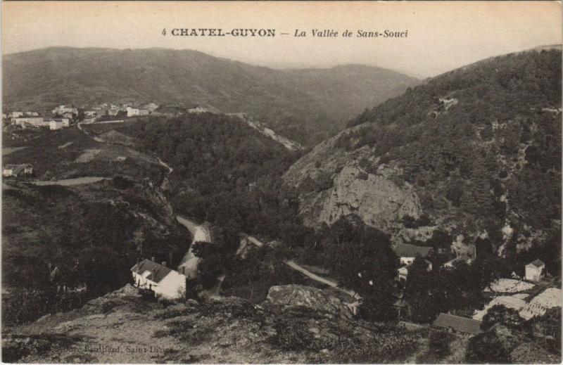 Carte postale ancienne Chatel-Guyon Vallee de Sans Souci