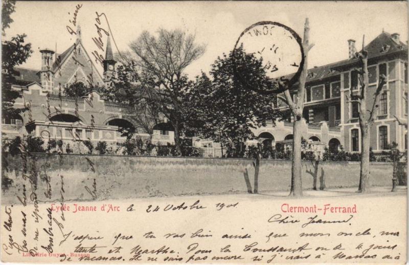 Carte postale ancienne Clermont Ferrand Lycee Jeanne d'Arc à Clermont-Ferrand