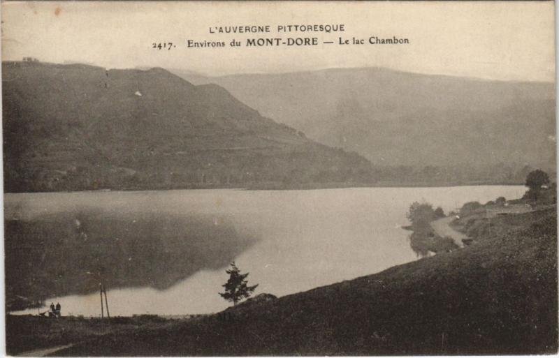 Carte postale ancienne Le Mont-Dore Environs - Le Lac Chambon à Mont-Dore