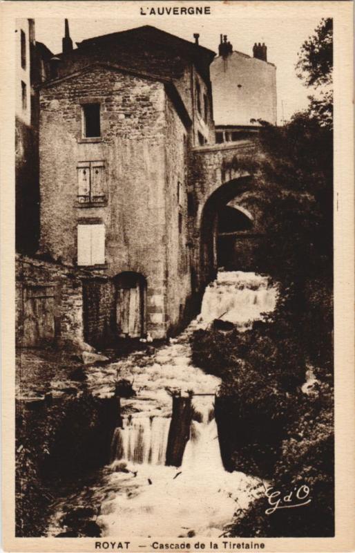 Carte postale ancienne Royat Cascade de la Tiretaine à Royat