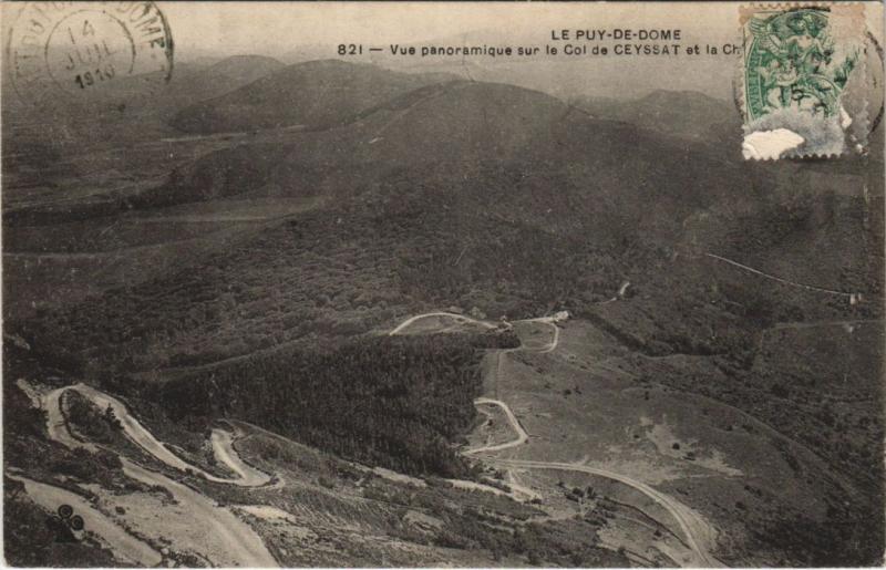 Carte postale ancienne Le Puy de Dome - Vue Panoramique sur le Col de Ceyssat à Ceyssat