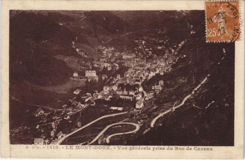 Carte postale ancienne Mont Dore vue generale à Mont-Dore