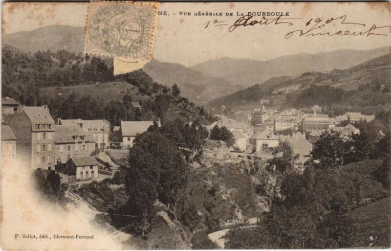Carte postale ancienne La Bourboule vue generale à La Bourboule
