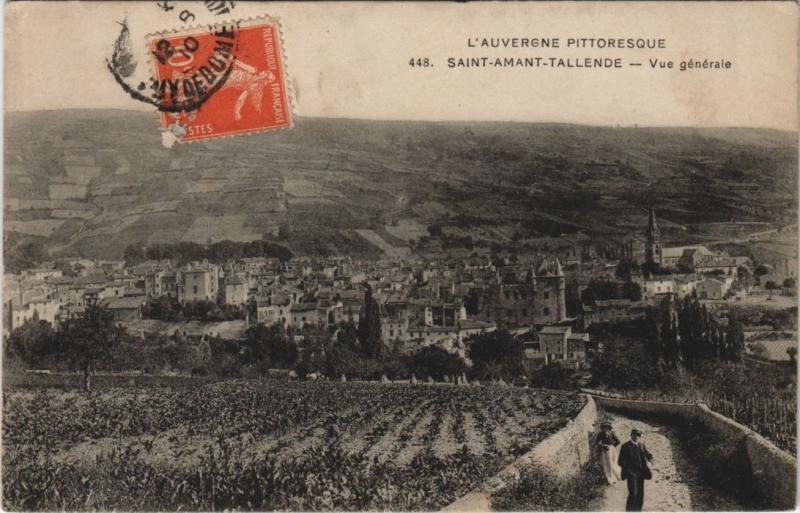 Carte postale ancienne Saint-Amant-Tallende Vue Generale à Saint-Amant-Tallende