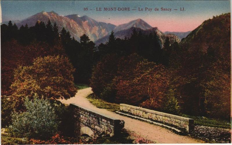 Carte postale ancienne Le Mont-Dore Le Puy de Sancy à Mont-Dore
