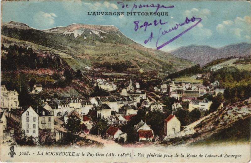 Carte postale ancienne La Bourboule vue generale à La Bourboule