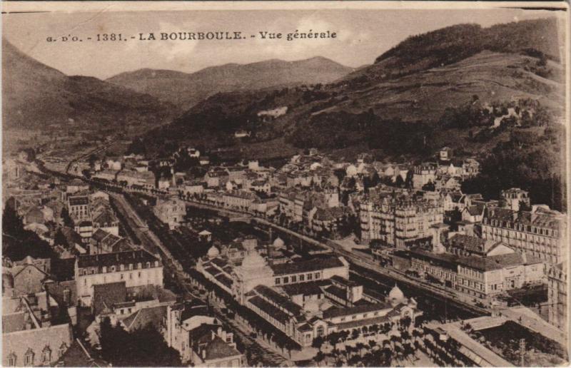 Carte postale ancienne La Bourboule vue generale à La Bourboule