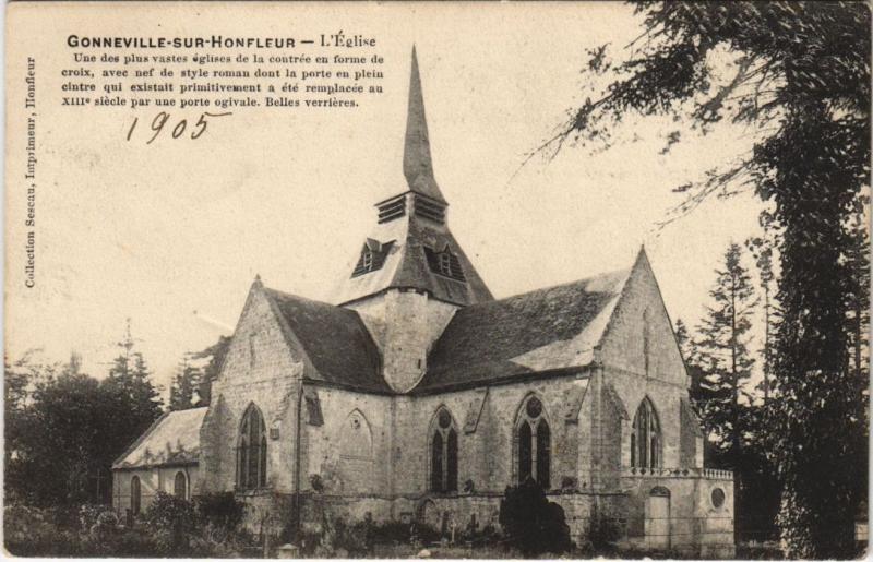 Carte postale ancienne Gonneville-sur-Mer Gonneville-sur-Honfleur - L'Eglise à Gonneville-sur-Honfleur