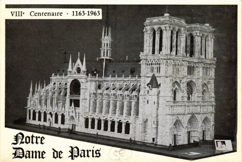 Carte postale ancienne Paris (1e) - Notre Dame de Paris VIIIe centenaire à Paris 1er