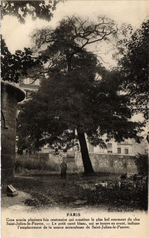 Carte postale ancienne Paris 5e-Le petit carré blanc à Paris 5e