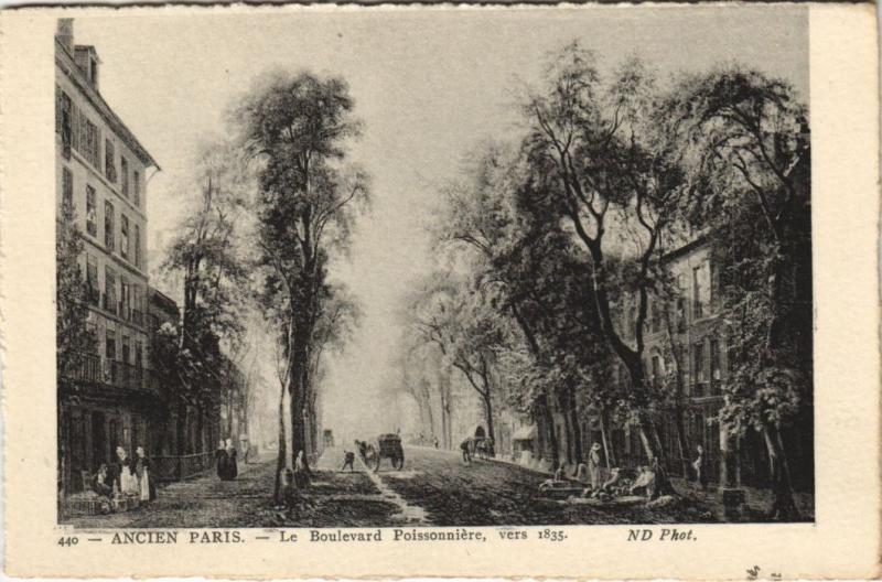 Carte postale ancienne Ancien Paris Boulevard Possonniere