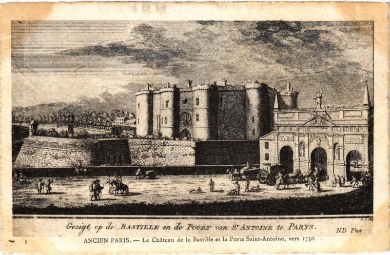 Carte postale ancienne Ancien Paris - Le Chateau de la Bastille
