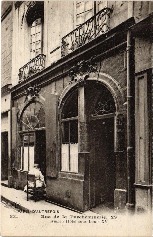 Carte postale ancienne Paris 5e - Rue de la Parcheminerie à Paris 5e