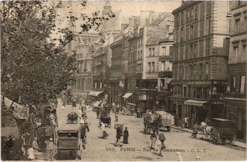 Carte postale ancienne Paris 1e - Rue de Rambuteau à Paris 1er