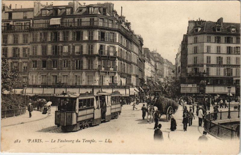 Carte postale ancienne Paris 10e - Le Faubourg du Temple à Paris 10e