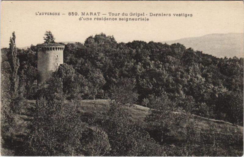 Carte postale ancienne Marat Tour du Gripel à Marat