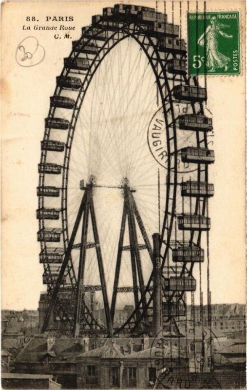 Carte postale ancienne La Grande Roue à Paris 7e