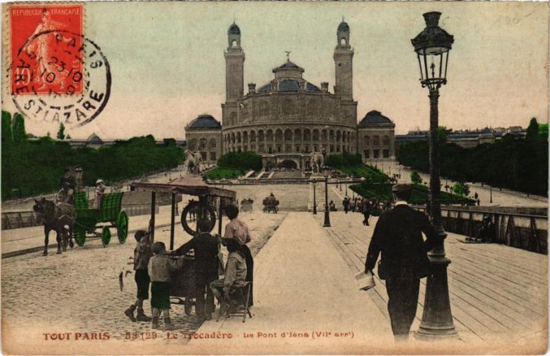 Carte postale ancienne Tout Paris - 33-129 - Le Trocadero, 7e
