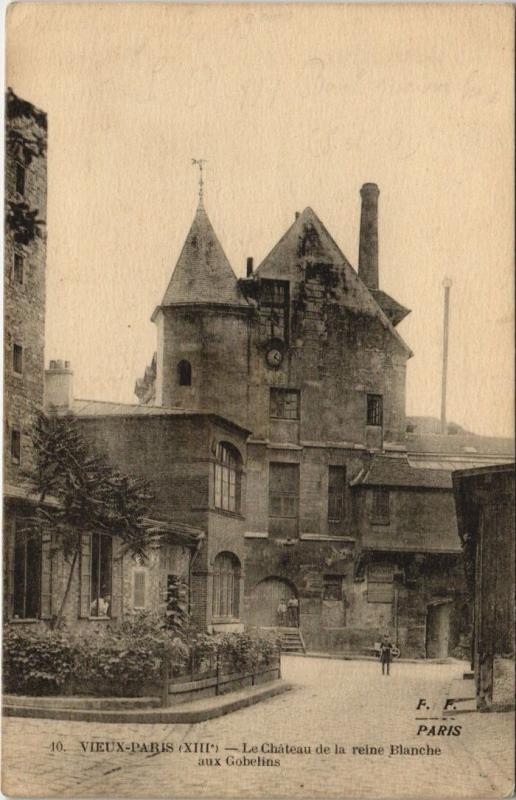 Carte postale ancienne Paris 13e - 10. Le Chateau de la reine Blanche aux Gobelins à Paris 13e