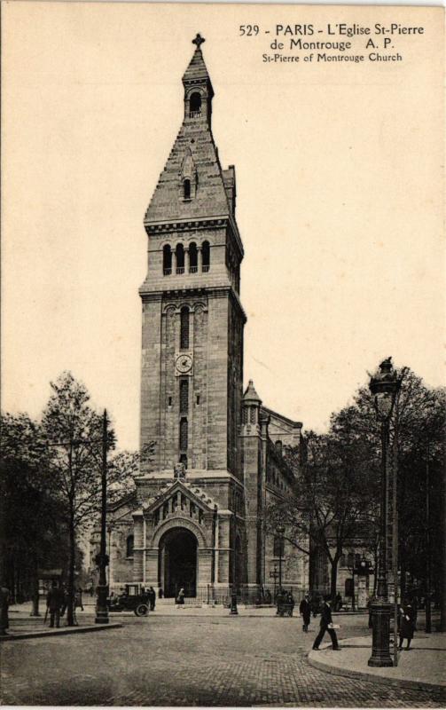 Carte postale ancienne L'Eglise Saint-Pierre de Montrouge à Paris 14e