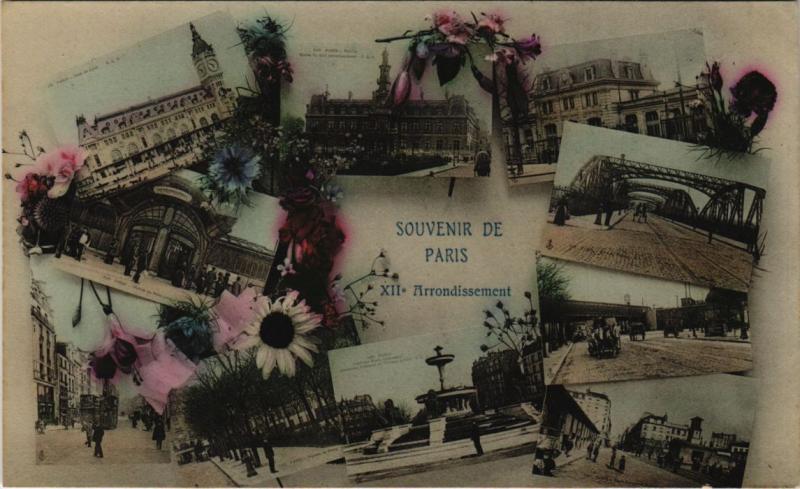 Carte postale ancienne Paris 12e - Souvenir De Paris à Paris 12e