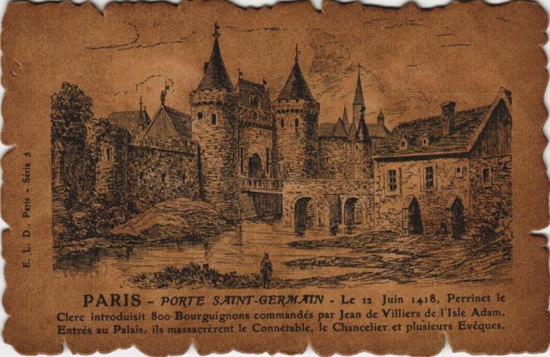 Carte postale ancienne Vieux Paris Porte Saint-germain
