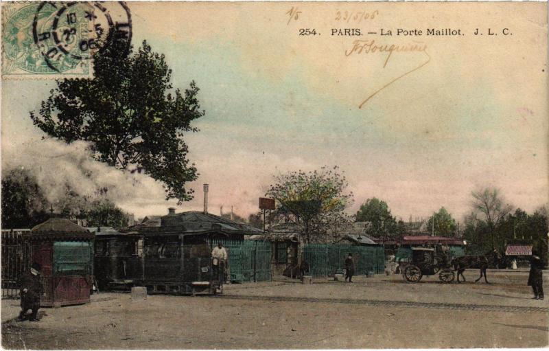 Carte postale ancienne La Porte Maillot à Paris 16e