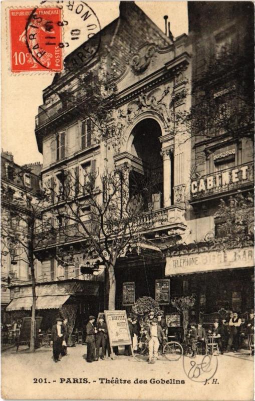 Carte postale ancienne Paris 13e (Dep.75) Théátre des Gobelins à Paris 13e