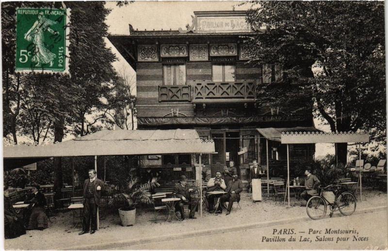 Carte postale ancienne Parc Montsouris - Pavillon du Lac, Salons pour Noces à Paris 14e