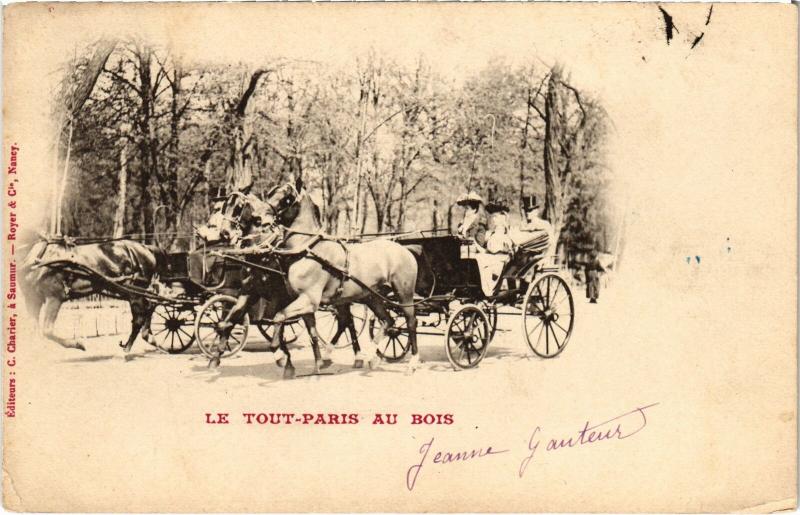 Carte postale ancienne Le Tout-Paris au Bois à Paris 16e