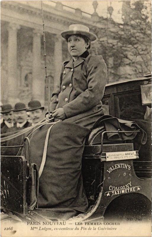 Carte postale ancienne Paris - Paris nouveau - Les Femmes Cocher à Paris