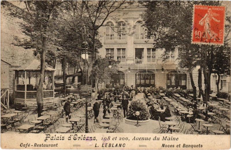 Carte postale ancienne Palais d'Orléans - Avenue du Maine à Paris 14e
