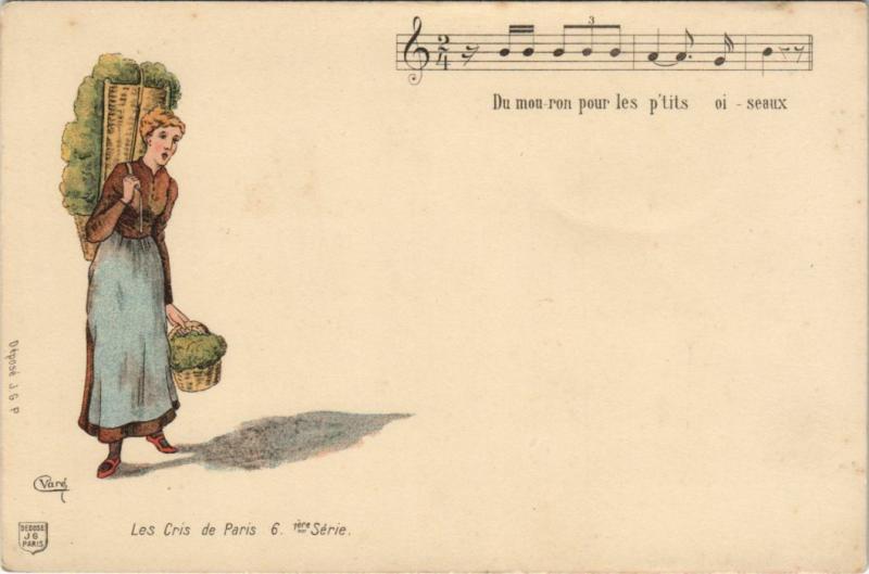 Carte postale ancienne Les Cris de Paris 6 1er série