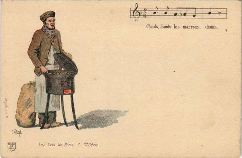 Carte postale ancienne Les Cris de Paris 7 1er série