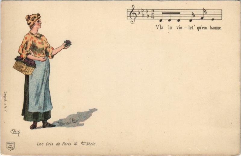 Carte postale ancienne Les Cris de Paris 10 1er série