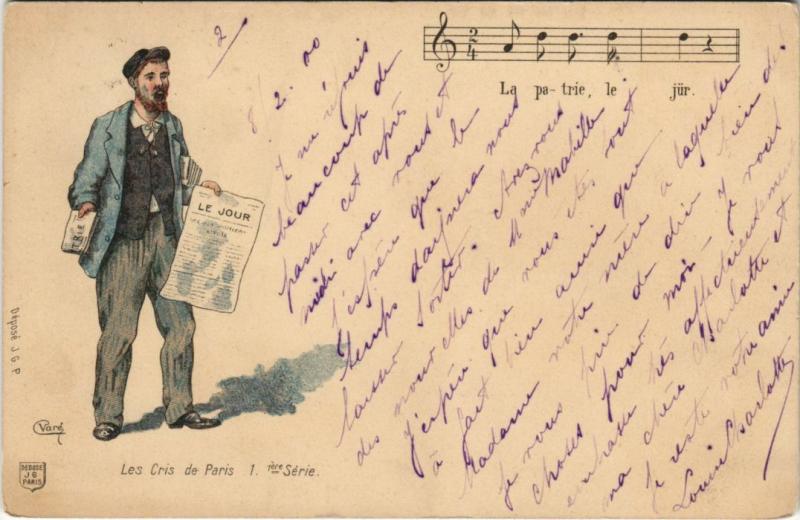 Carte postale ancienne Les Cris de Paris 1 1er série