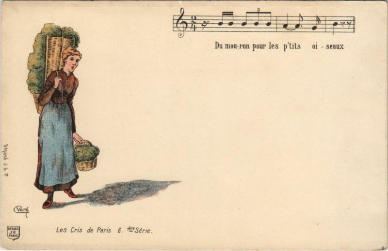 Carte postale ancienne Les Cris de Paris 6 1er série