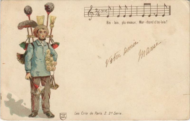 Carte postale ancienne Les Cris de Paris 2 2e Série