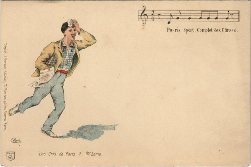 Carte postale ancienne Les Cris de Paris 2 1er série