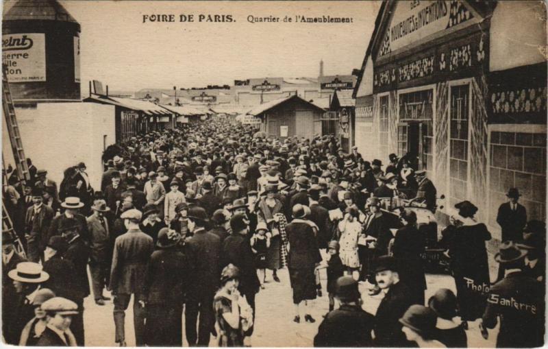 Carte postale ancienne Foire de Paris - Quartier de l'Ameublement à Paris 15e