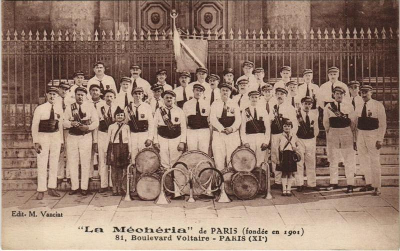 Carte postale ancienne La Méchéria Paris 11e 81, Bd Voltaire à Paris 11e